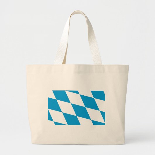 Bag met vlag van Beieren Grote Tote Bag (Voorkant)