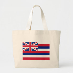 Bag met vlag van de staat Hawaii - VS Grote Tote Bag