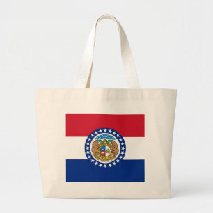 Bag met vlag van de staat Missouri - VS Grote Tote Bag
