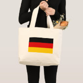 Bag met vlag van Duitsland Grote Tote Bag (Voorkant (product))