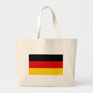 Bag met vlag van Duitsland Grote Tote Bag