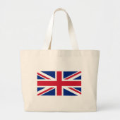 Bag met vlag van het Verenigd Koninkrijk Grote Tote Bag (Voorkant)