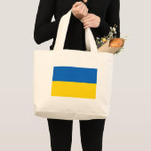 Bag met vlag van Oekraïne Grote Tote Bag (Voorkant (product))