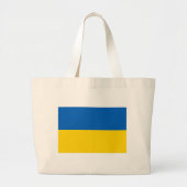 Bag met vlag van Oekraïne Grote Tote Bag (Voorkant)