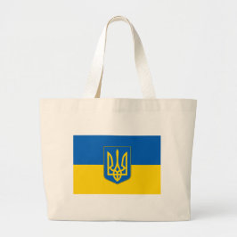 Bag met vlag van Oekraïne Grote Tote Bag