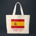 Bag met vlag van Spanje Grote Tote Bag<br><div class="desc">Bag met vlag van Spanje. Dit product is aanpasbaar.</div>