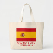 Bag met vlag van Spanje Grote Tote Bag (Voorkant)