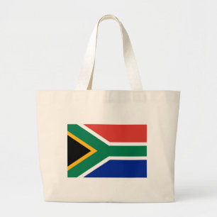Bag met vlag van Zuid-Afrika Grote Tote Bag