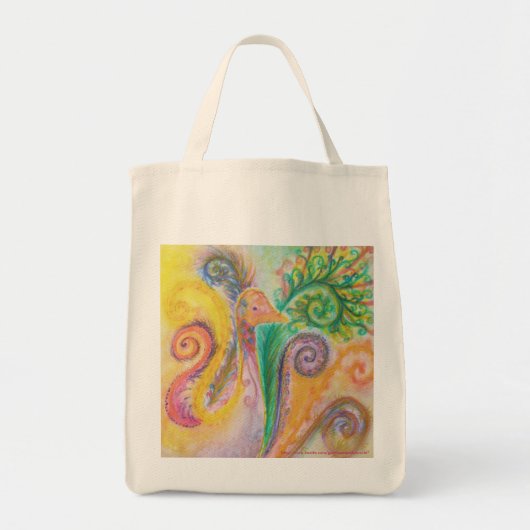 Bag met Zwemkleurig vogelontwerp Tote Bag (Voorkant)