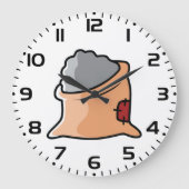 Bag of Cement Construction Material Grote Klok (Voorkant)