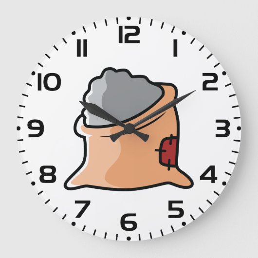 Bag of Cement Construction Material Grote Klok (Voorkant)