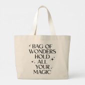 “Bag of Wonders – Hold All Your Magic” Tote Bag (Achterkant)