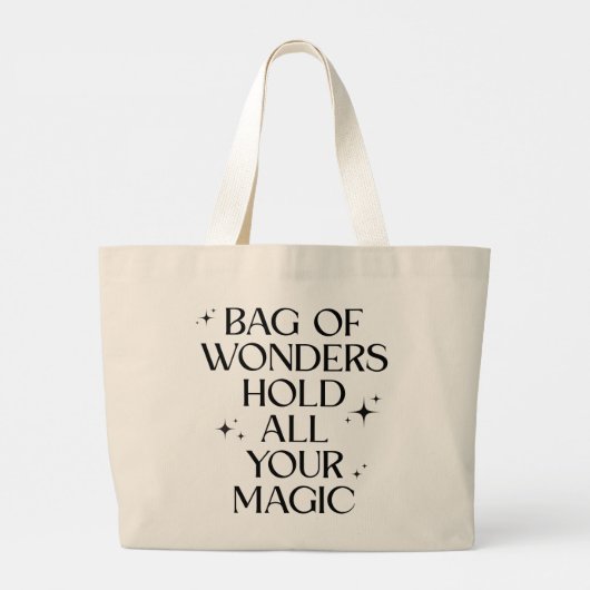 “Bag of Wonders – Hold All Your Magic” Tote Bag (Achterkant)
