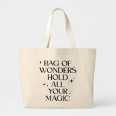 “Bag of Wonders – Hold All Your Magic” Tote Bag (Voorkant)