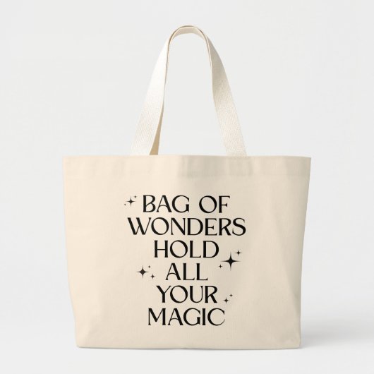 “Bag of Wonders – Hold All Your Magic” Tote Bag (Voorkant)