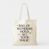 “Bag of Wonders – Hold All Your Magic” Tote Bag (Achterkant)
