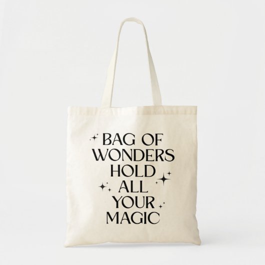 “Bag of Wonders – Hold All Your Magic” Tote Bag (Voorkant)