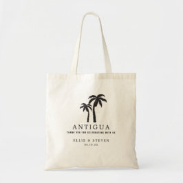 Bag-palmbomen bestemd voor bruiloft tote bag