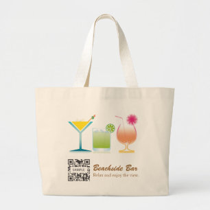 Bag Sjabloon Beachside Bar Grote Tote Bag