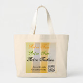 Bag Sjabloon Retro Mode Grote Tote Bag (Voorkant)