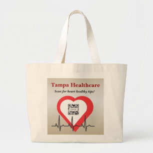 Bag Sjabloon Tampa Healthcare Grote Tote Bag