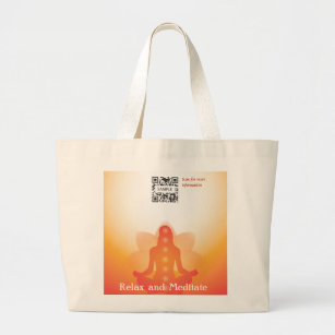 Bag Sjabloon Yoga Grote Tote Bag