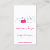 Bag Store Pink Accessoires Girly Boutique Visitekaartje (Voorkant)