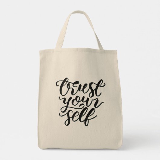 Bag Trust yourself Tote Bag (Achterkant)