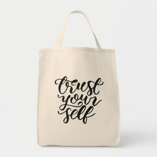 Bag Trust yourself Tote Bag (Voorkant)