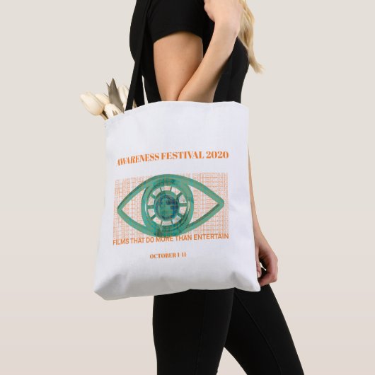 BAG van het Bewustmakingsfilmfestival (wit) Tote Bag (Dichtbij)