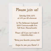 Bag van Jelly Beans Easter Egg Hunt Invitation Kaart (Achterkant)