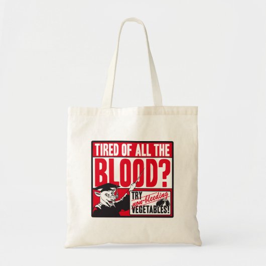 BAG "VEGETARIAN" TOTE BAG (Voorkant)