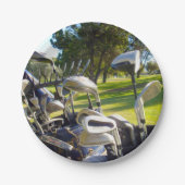 Bag vol Golfclusters, Borden van papierpartijen Papieren Bordje (Voorkant)