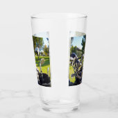 Bag vol met golfbrekers, bier glas (Links)