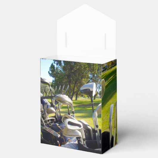 Bag vol met Golfclubs, cadeaudoos Bedankdoosjes (Geopend)
