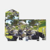 Bag vol met Golfclubs, cadeaudoos Bedankdoosjes (Uitgevouwen)