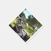 Bag vol met Golfclubs, papierstof servetten (Hoek)