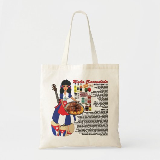Bag w/recept - Cuba - Rabo Encendido Tote Bag (Voorkant)