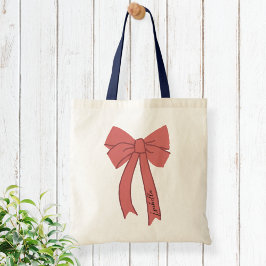Bag wedding bow cute Modern Tote Bag