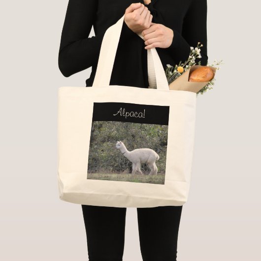 Bag - White Alpaca Grote Tote Bag (Voorkant (product))