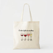 Bag Wine Tote Bag (Voorkant)