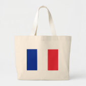 Bag with Flag of France Grote Tote Bag (Voorkant)