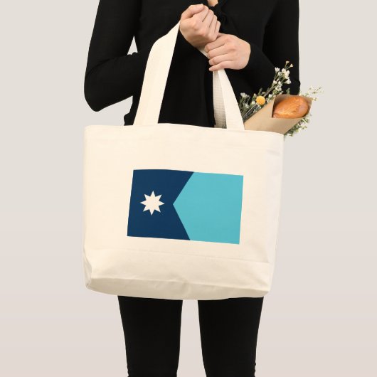 Bag with Flag of Minnesota, USA Grote Tote Bag (Voorkant (product))