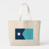Bag with Flag of Minnesota, USA Grote Tote Bag (Achterkant)