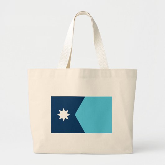 Bag with Flag of Minnesota, USA Grote Tote Bag (Voorkant)