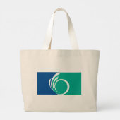 Bag with Flag of Ottawa, Canada Grote Tote Bag (Achterkant)