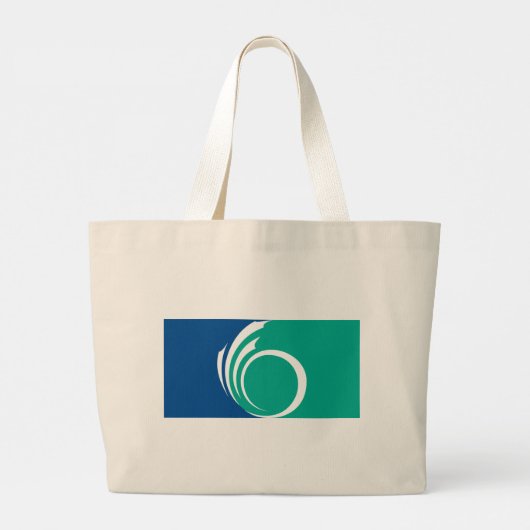 Bag with Flag of Ottawa, Canada Grote Tote Bag (Achterkant)