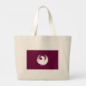 Bag with Flag of Phoenix City, Arizona Grote Tote Bag (Achterkant)
