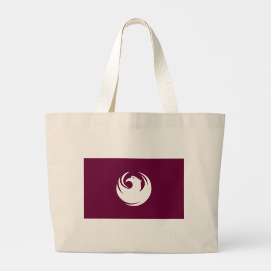 Bag with Flag of Phoenix City, Arizona Grote Tote Bag (Achterkant)