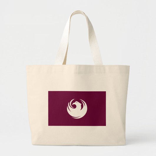 Bag with Flag of Phoenix City, Arizona Grote Tote Bag (Voorkant)